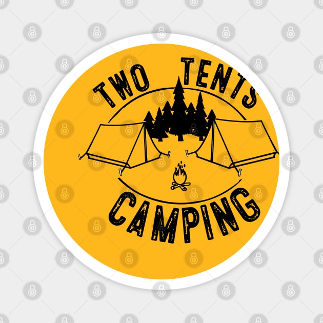 TWO TENTS CAMPING Magnet by SteveW50